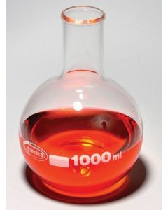 United Scientific Supply Boiling Flask, Flat Bottom, Borosilicate Glass, 1000Ml; USS-FG4060-1000